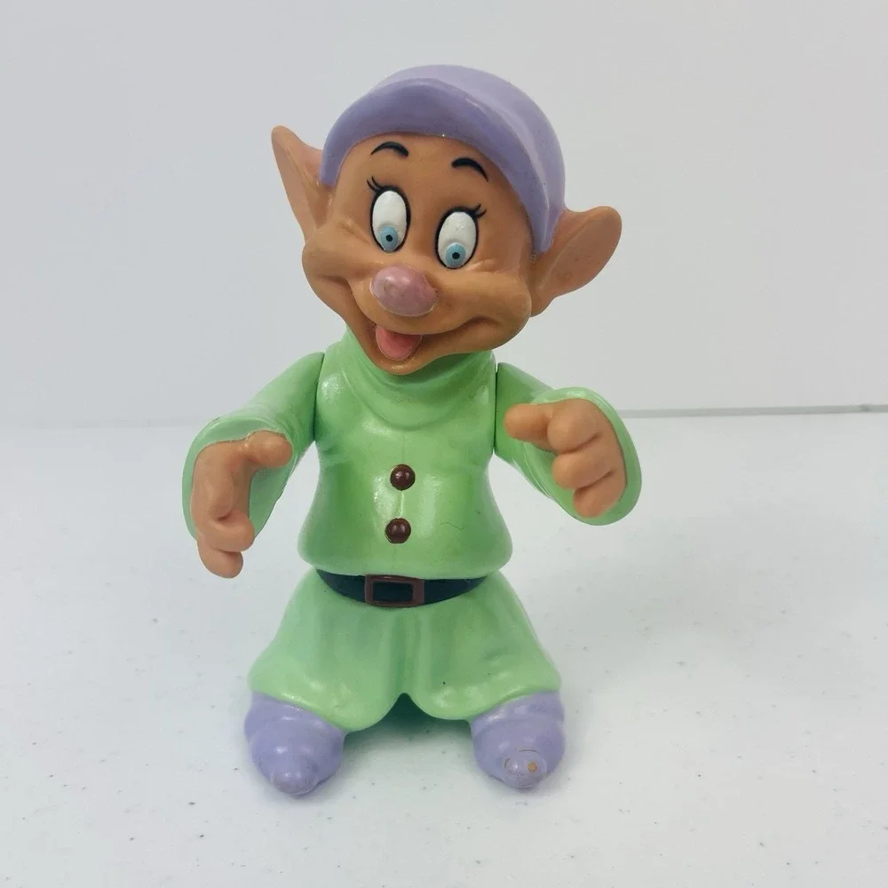DOPEY Vintage Snow White and the Seven Dwarfs Vinyl Toy Doll Figure‎ Figurine 5
